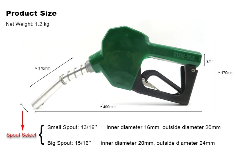 Opw Shape Pressure Sensitive Fuel Oil Nozzle for Oil System (TDW 11B)